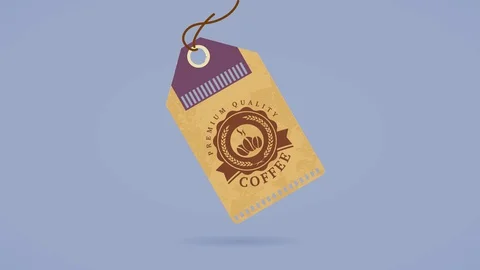 Caffeine partner with cereal spikes decorating a curve marker drawn on a 스톡 동영상 128351955