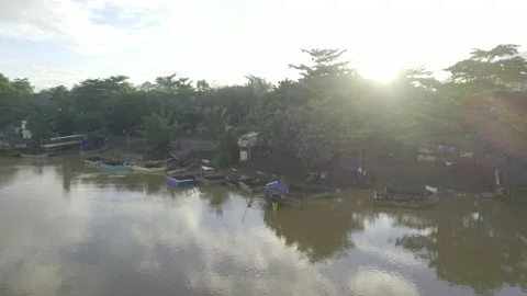 Cagayan de Oro River in Cagayan de Oro City Stock Footage 230033810