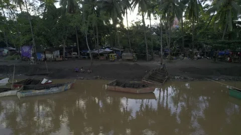 Cagayan de Oro River in Cagayan de Oro City Stock Footage 230033952