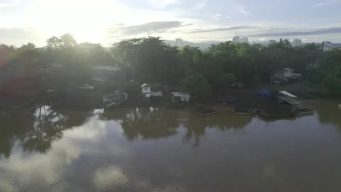Cagayan de Oro River in Cagayan de Oro City Stock Footage 230034119