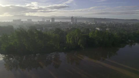 Cagayan de Oro River in Cagayan de Oro City Stock Footage 230034242