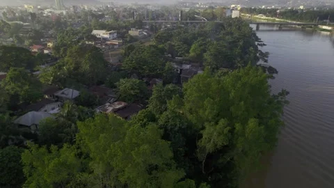 Cagayan de Oro River in Cagayan de Oro City Stock Footage 230048112