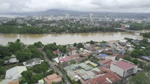 Cagayan de Oro River in Cagayan de Oro City Stock Footage 230048493