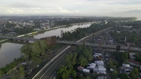 Cagayan de Oro River in Cagayan de Oro City Video stock 230048498