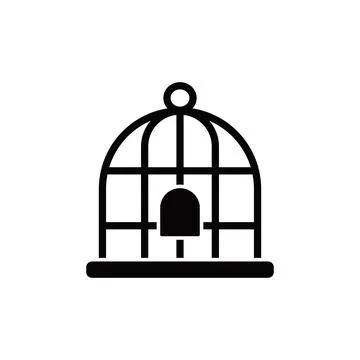 Cage, bird icon. Simple elements of animals store icons for ui and ux, website イラスト素材