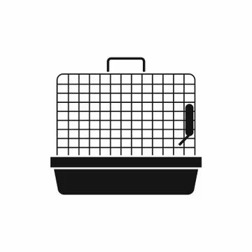 Cage for birds icon, simple style Illustrazione stock