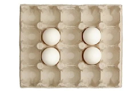 Cage with chicken eggs Stock Photos