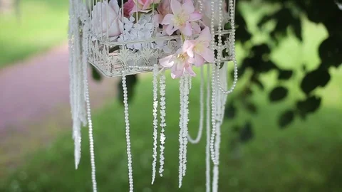 Cage with flowers Stock Footage 72324333