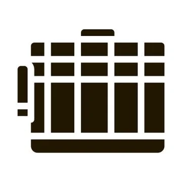 Cage for Hamster Icon Vector Glyph Illustration Stock Illustration