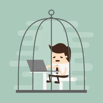 Cage Stock Illustration
