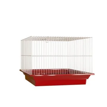 A cage for pets on a white background. Isolate. 스톡 일러스트
