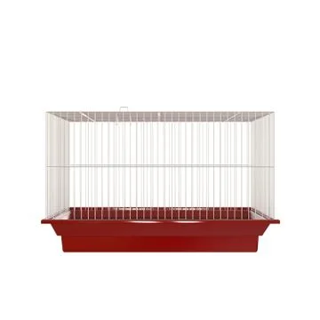 A cage for pets on a white background. Isolate. Stock Photos