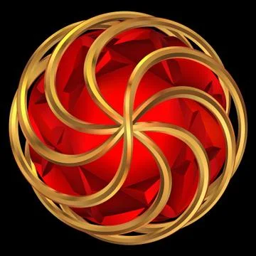 Caged ball Stock Illustration