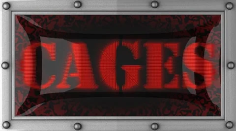 Cages on led Vídeo Stock 8684347