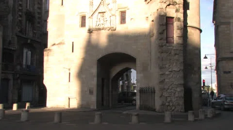 Cailhau gate Bordeaux Stock Footage 25302266