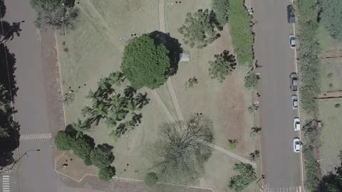 Cainguas linear park in its section II, bird's eye view 動画素材 264152899