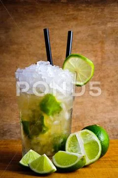 Caipirinha cocktail drink Stock Photos
