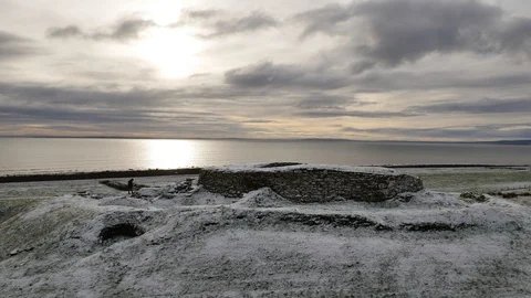 Cairn Laith Broch Iron Age Fort near Golspie Sutherland Scotland UK Stock Footage 101898461