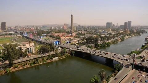 Cairo Arial 02 Stock Footage