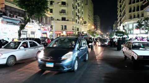 Cairo city night Egypt Stock Footage 38509321