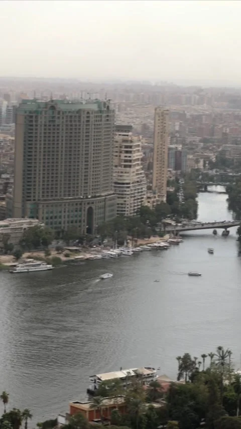 Cairo, Egypt - 12232024 - View from the Cairo Tower observation tower Stock Footage 306040618