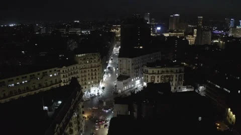 Cairo - Egypt : Main Streets and Squares by Aerial Drone 8 Oc. 24 Stock Footage 310008993