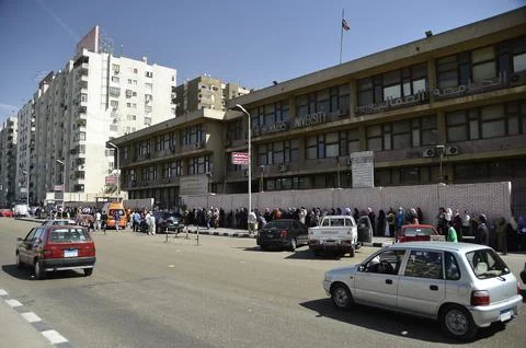 Cairo, Egypt - March 19 2011: Election Stock Photos