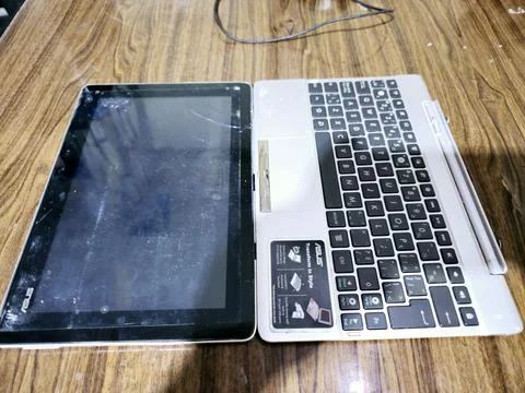 Cairo, Egypt, March 31 2024: Asus transformer pad, Asus tablet computer, an.. Stock Photos