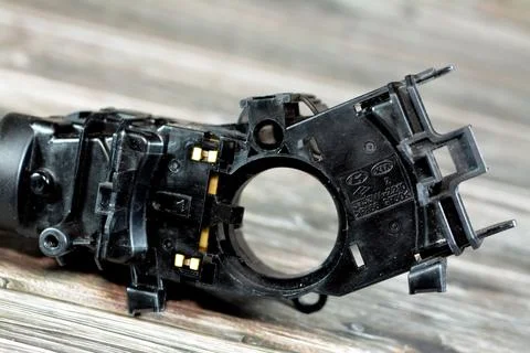 Cairo, Egypt, May 4 2023: car turn signal control system lever switch for K.. Photos
