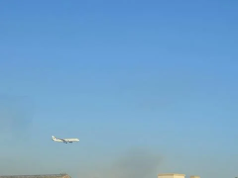 Cairo, Egypt, October 18 2025: China Eastern Airlines airplane on the sky o.. Foto stock