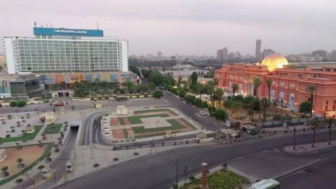 Cairo, Egypt - September 4th, 2022:  Tahrir Square timelapse, Stock Footage 210605203