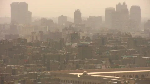 Cairo, Egypt skyline Stock Footage