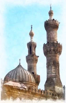 Cairo mosque 스톡 일러스트