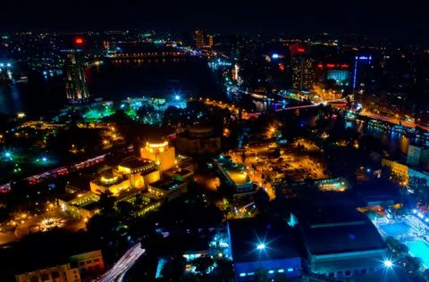 Cairo at night Stock Photos