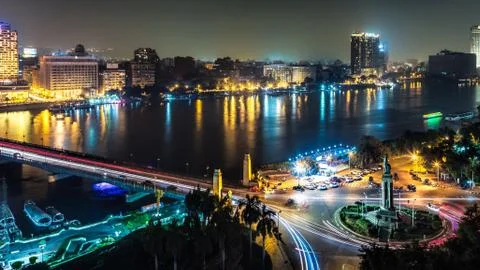 Cairo at night Stock Photos