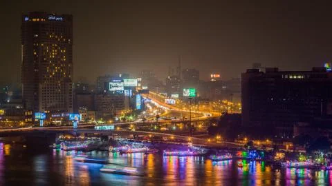 Cairo at night Stock Photos