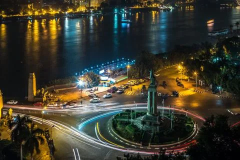 Cairo at night 스톡 사진