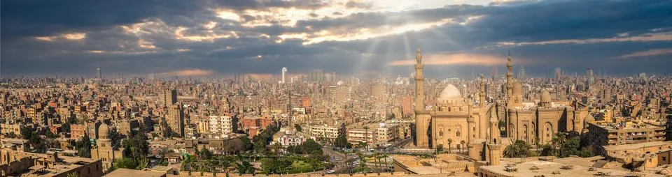 Cairo panoramic view Stock Photos