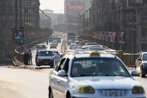 Cairo rush hour Foto stock