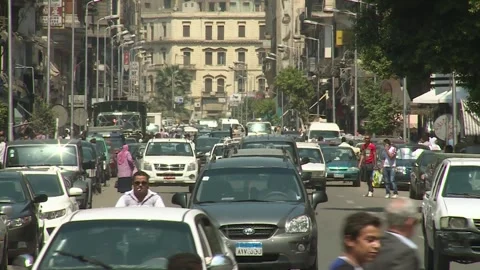 Cairo Streets  Stock Footage 256460279