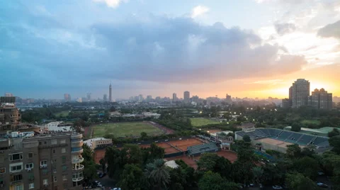 Cairo sunset timelapse Stock Footage 59664685