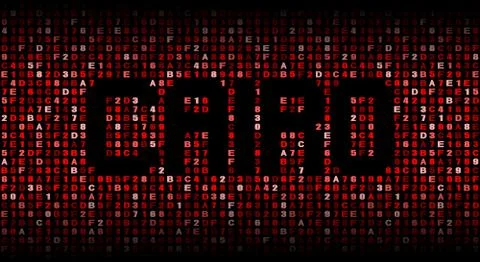 Cairo text on hex code illustration Stock-Illustration