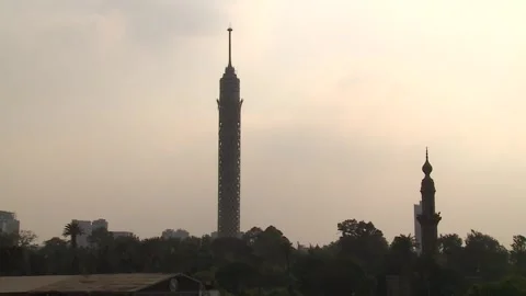 Cairo Tower Stock Footage 259888637