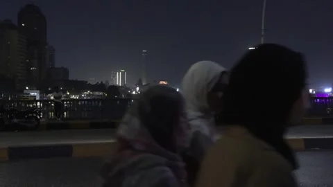 Cairo Tower With Nile View Stock Footage 261060933