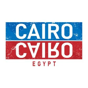 Cairo typography design vector, for t-shirt, poster and other uses Stock Illustration