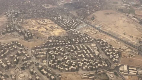 Cairo view from the air Stock Footage 195533356