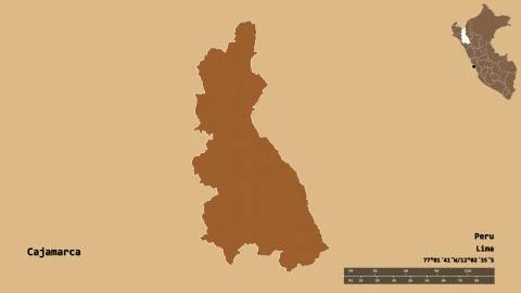 Cajamarca, region of Peru, zoomed. Pattern 스톡 일러스트