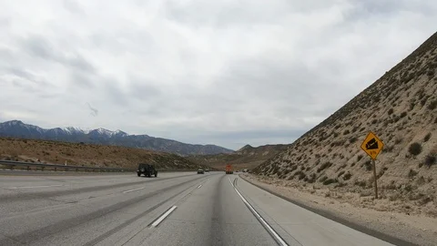 Cajon Junction Interstate 15 part A Vídeo Stock 111907080