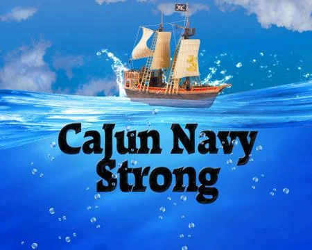 Cajun Navy Strong. Illustrazione stock