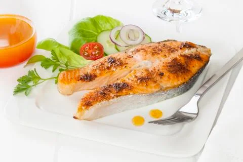 Cajun salmon Stock Photos